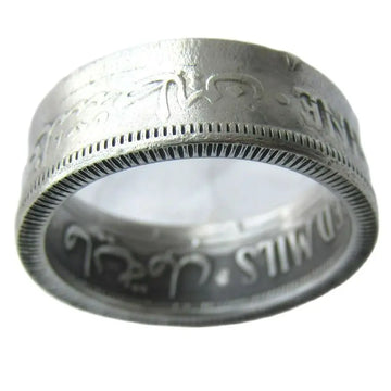 1934 Palestine Silver Plated Ring